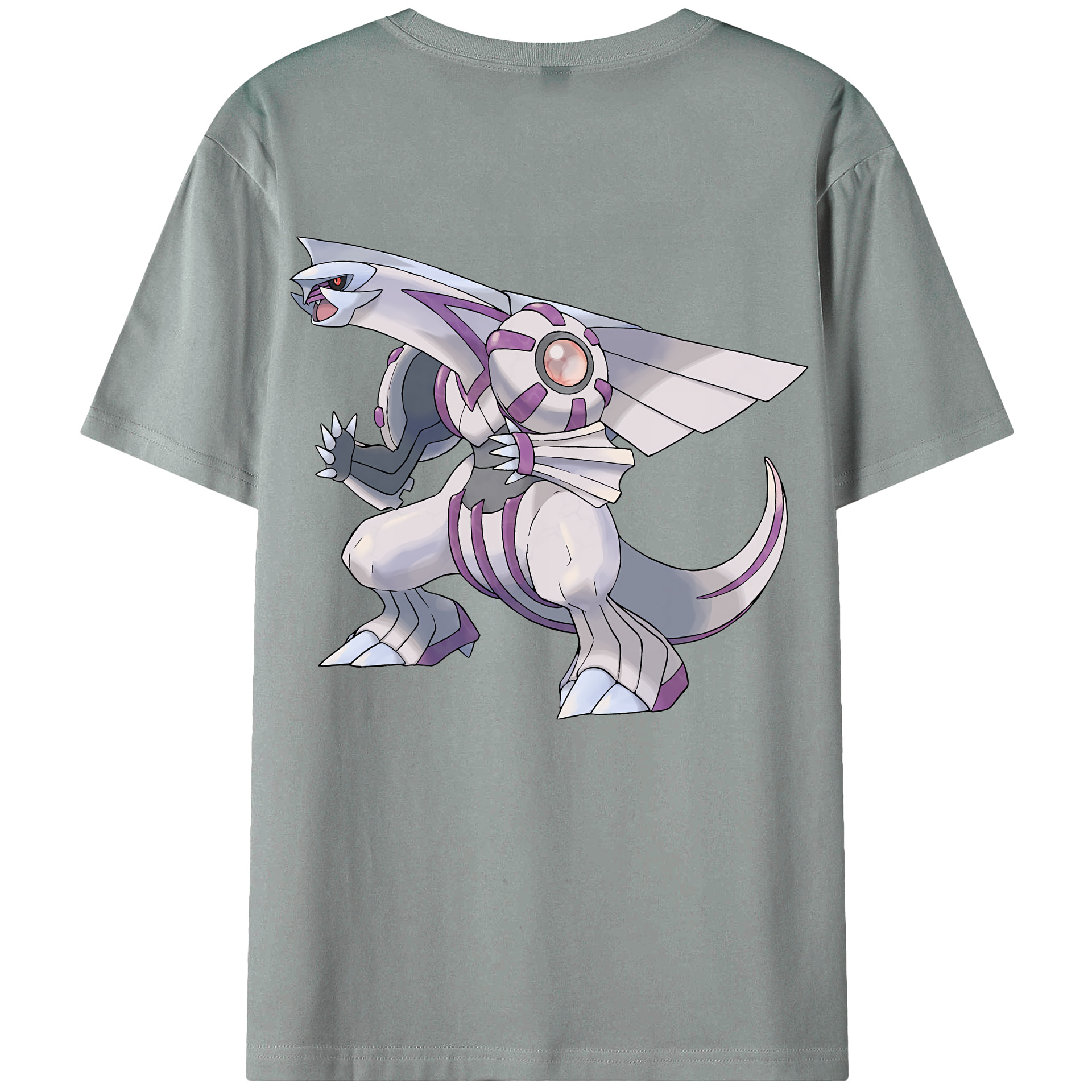 （画像用） ポケットモンスター Pokémon 綿100％ メンズ半袖Tシャツ（バックプリント） 通気性